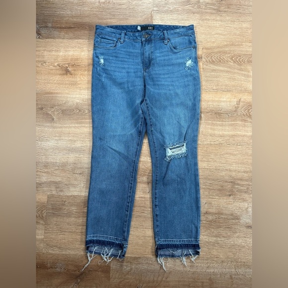 Kut From The Kloth Reese Ankle Straight Leg Jeans Size 8 - Picture 3 of 10